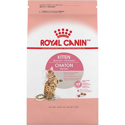Royal Canin Feline Health Nutrition Kitten Spayed/Neutered Dry Cat Food, 2.5 lb