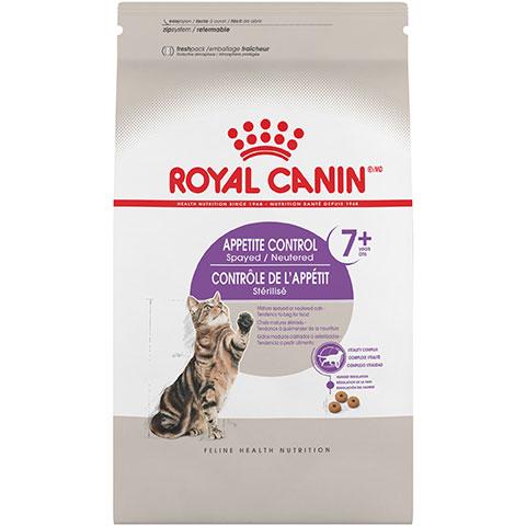 Royal Canin Feline Health Nutrition Appetite Control Spayed/Neutered 7+ Dry Cat Food, 6 lb