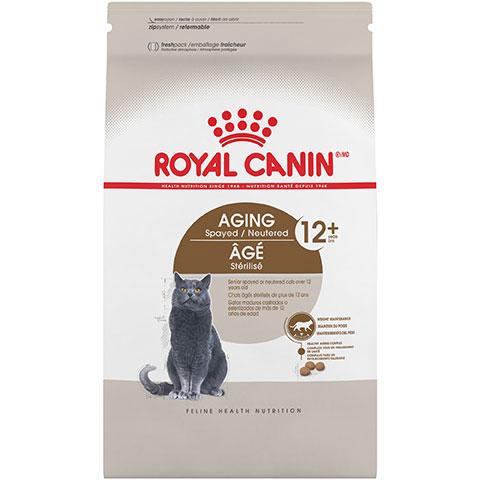 Royal Canin Feline Health Nutrition Aging Spayed/Neutered 12+ Dry Cat Food, 7 lb