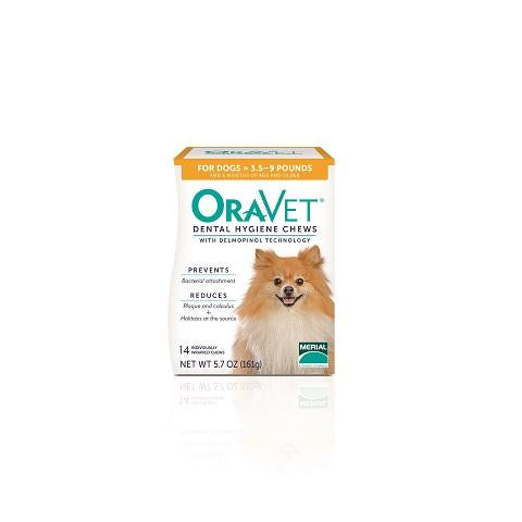 OraVet Dental Hygiene Chews for Dogs - Extra Small 3.5 - 9 lbs 14 count