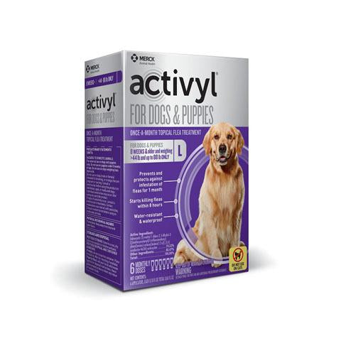 RX - Activyl for Dogs & Puppies 44-88 lbs, 6 Treatments