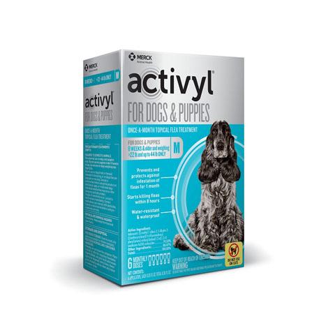 RX - Activyl for Dogs & Puppies 22-44 lbs, 6 Treatments