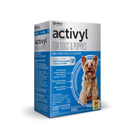 RX - Activyl for Dogs & Puppies 4-14 lbs, 6 Treatments