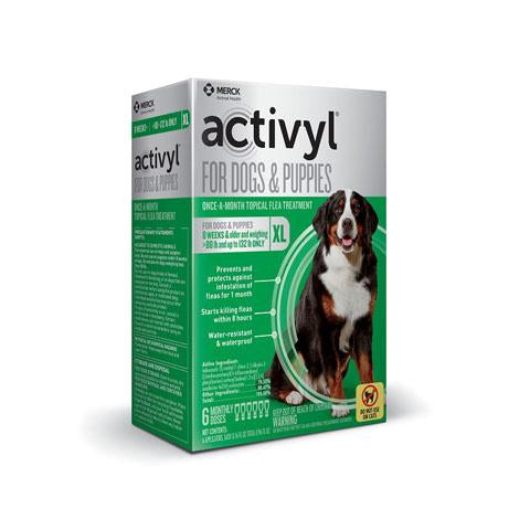 RX - Activyl for Dogs & Puppies 88-132 lbs, 6 Treatments