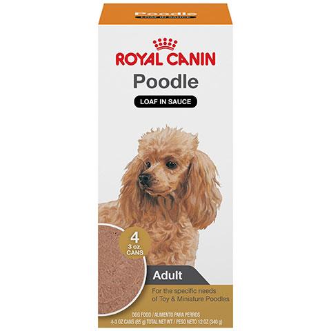 Royal Canin Breed Health Nutrition Poodle Adult Loaf In Sauce Dog Food Multipack, 3 oz, Case of 4