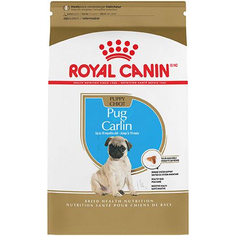 Royal Canin Breed Health Nutrition Pug Puppy Dry Dog Food, 2.5 lb Bag