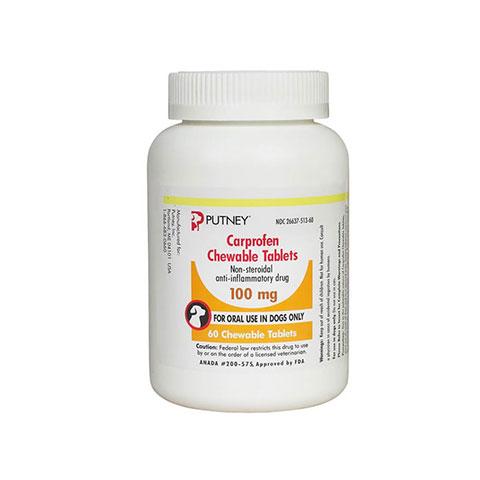 Carprofen 100mg for Dogs 60 Chewable Tablets
