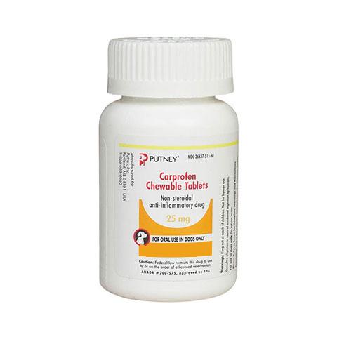 Carprofen 25mg for Dogs 30 Chewable Tablets