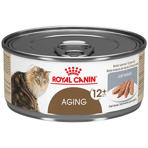 Royal Canin Feline Health Nutrition Aging 12+ Loaf In Sauce Canned Cat Food, 24/5.8 oz