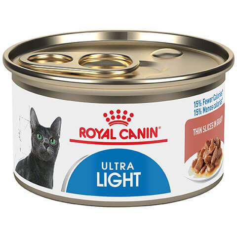 Royal Canin Feline Care Nutrition Ultra Light Thin Slices In Gravy Canned Cat food, 24/3 oz