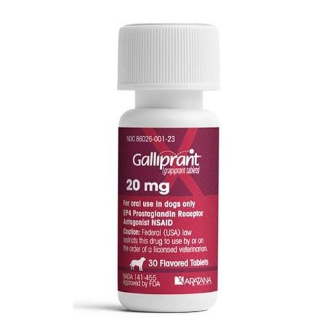 RX - Galliprant (grapiprant tablets) Flavored Tablets for Dogs - 20 mg