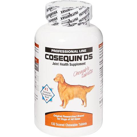 Nutramax Cosequin Maximum Strength (DS) Chewable Tablets Joint Health Dog Supplement, 132 Count